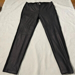 OLSEN WOMEN'S PANTS black shinny size 12